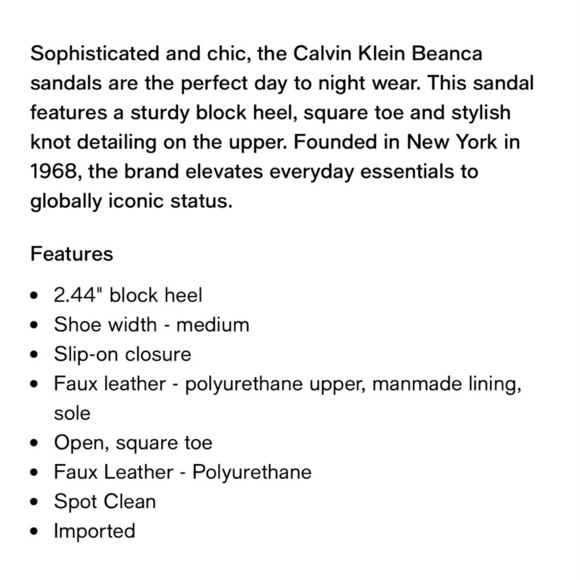 Calvin Klein Beanca Blue Heels - Picture 10 of 10